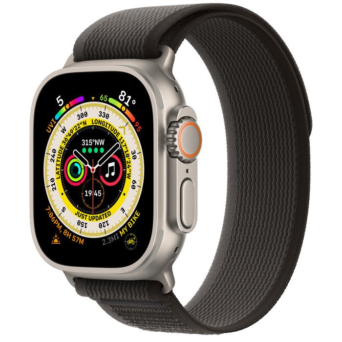 Apple Watch ULTRA 49mm (M/L) Titanium Case - Black/Gray Trail Loop - MoreShopping - Smart Watches - Apple