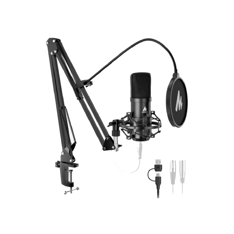 Maono AU-A04 Prodcasting Microphone Kit - Black