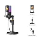 Maono PM450 StreamerWave USB Condenser Microphone Boom ARM Bundle - Black