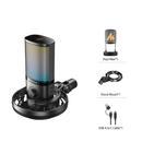 Maono PM450 StreamerWave USB Condenser Microphone Boom ARM Bundle - Black