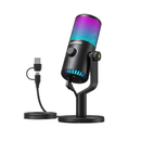 ماونو ميكروفون الإنترنت الأكثر مبيعًا عالميًا للألعاب  - 30 دي ام RGB - أسود