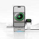 Maxco Geometry Series 3 in 1 Wireless Charger 15W - MW11 - Silver