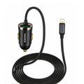 Maxco MQ03 Car Charger with Built-in Lightning Cable 20W - Black