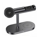 Maxco MW16 4-in-1 Qi2 Magnetic Wireless Charger Stand with Night Light - Black