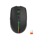 ميشن BTM002 ماوس لاسلكي ثنائي الوضع، بتردد 2.4 جيجا هرتز وبلوتوث - أسود