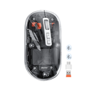ميشن BTM005 ماوس لاسلكي شفاف ثنائي الوضع - أسود شفاف