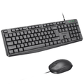 Meetion C235 Full-Size Wired Keyboard and Mouse Combo - Black