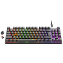 ميشن MK008 Pro لوحة مفاتيح ميكانيكية 80% RGB قابلة للتبديل السريع - أسود