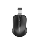 ميشن ميني جو BT ماوس صغير الحجم للسفر 2.4 جيجاهرتز لاسلكي لطيف وهادئ وأنيق للمكتب - أسود