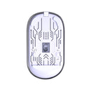 Meetion Mouse Wireless 2.4g, Bluetooth Type-C Charging 4 levels of adjustable DPI - Silver