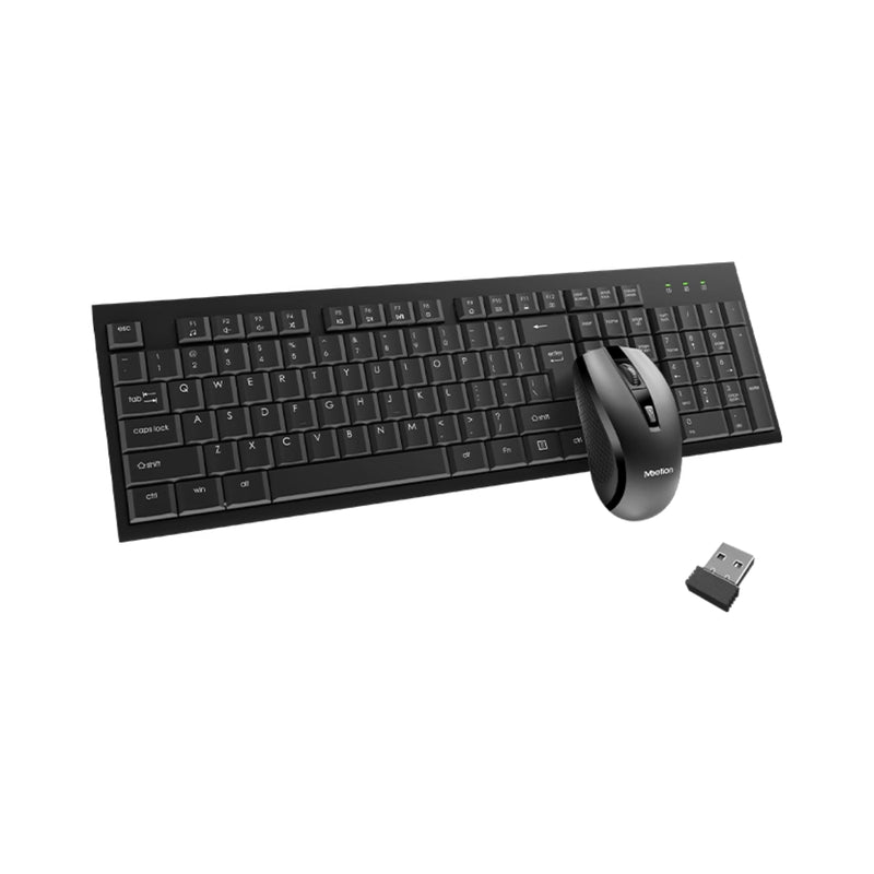 Meetion C4120 Little Keyboard &amp; Mouse Combo Wireless 2.4GHz USB Nano Receiver Does Coverage Range Up to 10m (Arabic &amp; English) - Black