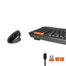 ميشن دايركتور بي 2 لوحة مفاتيح وماوس لاسلكية مريحة ثنائية الوضع - أسود