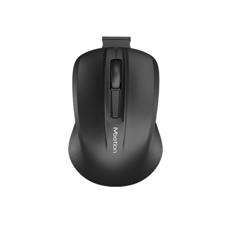Meetion MiniGo BT Small Travel 2.4Ghz Cordless Cute Mini Mouse Quiet and Elegant Office Wireless Mouse - Black