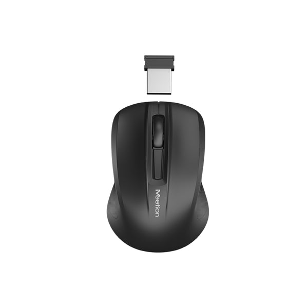 Meetion MiniGo BT Small Travel 2.4Ghz Cordless Cute Mini Mouse Quiet and Elegant Office Wireless Mouse - Black