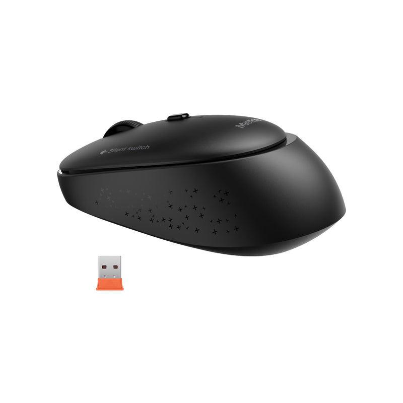 Meetion R571 Wireless Office Mouse 2.4G Quiet Buttons Adjustable DPI Plug and Play - Black