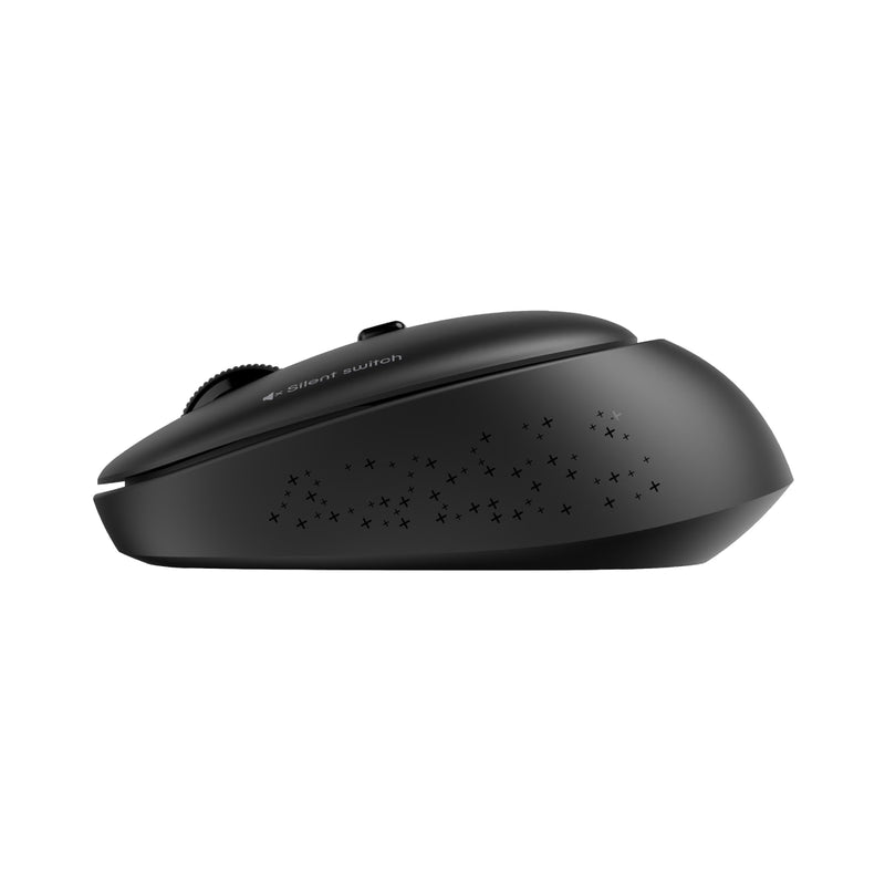 Meetion R571 Wireless Office Mouse 2.4G Quiet Buttons Adjustable DPI Plug and Play - Black