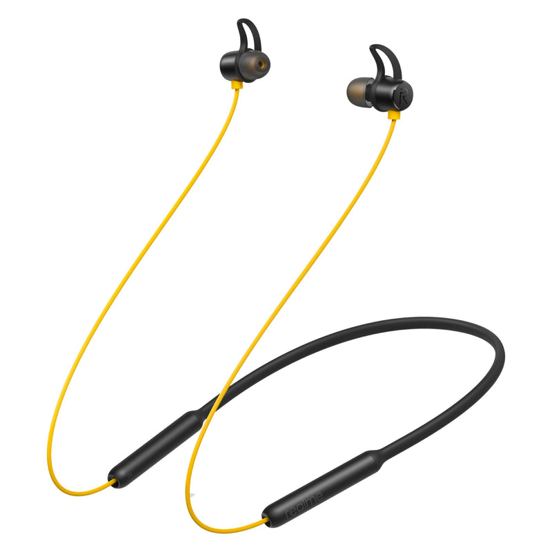 Realme Buds Wireless Real Bass, 11.2mm Bass Boost Driver, 12 Hour Playback, Sweat Proof - Yellow