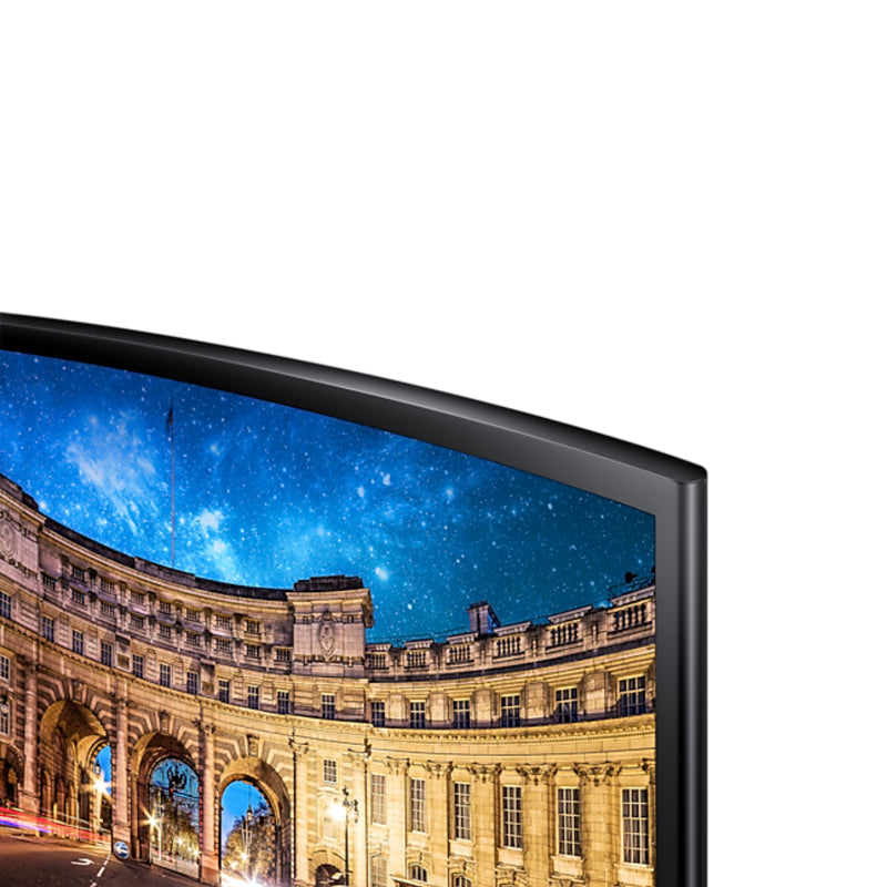 Samsung 24" Essential Curved Monitor with the deeply immersive viewing experience C24F390FHM