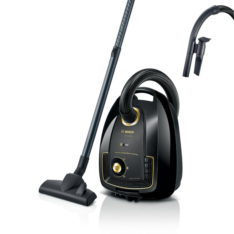 Bosch Series 4 model series Vacuum cleaner with bag BGL38GOLD - Black/Gold