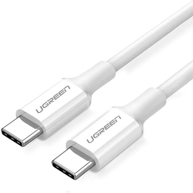 UGREEN Type C 2.0 Male To Type C 2.0 Male 5A Data Cable - White