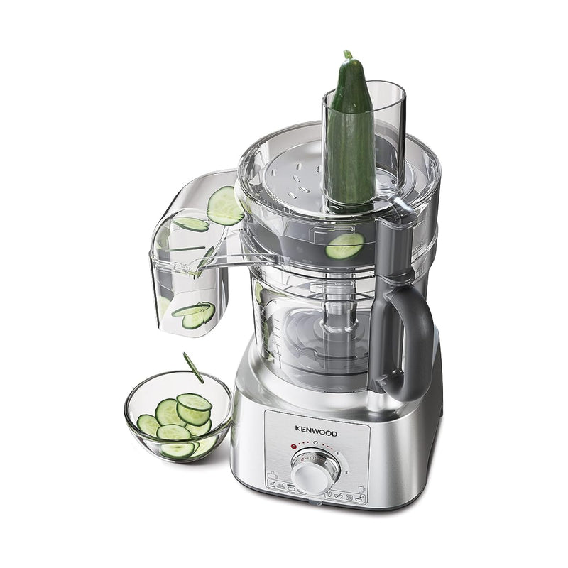 Kenwood Multipro Express Food Processor, 3.0 Litre Bowl With Express Serve, 1.2 Litre Blender, Dough Hook, Whisk, 3 Slicing and Grating Discs, Multi Mill, 1000 Watts , FDP65.880SI