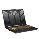 لابتوب أسوس TUF DASH FX507Z، معالج Intel Core i5-12500H، ذاكرة وصول عشوائي (RAM) سعة 8 جيجابايت، قرص SSD سعة 512 جيجابايت، بطاقة رسومات RTX 3050، شاشة 15.6 بوصة عالية الدقة - رمادي ميكا 