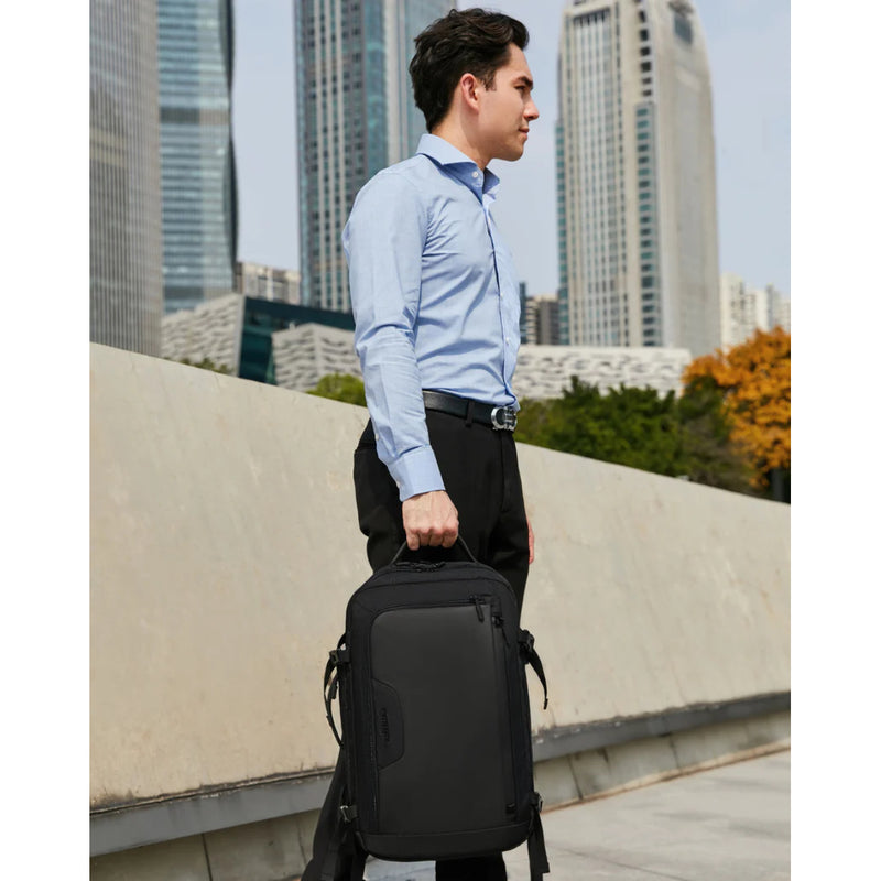 ARCTIC HUNTER B00187 Multifunctional Laptop Backpack for 15.6" Waterproof - Black