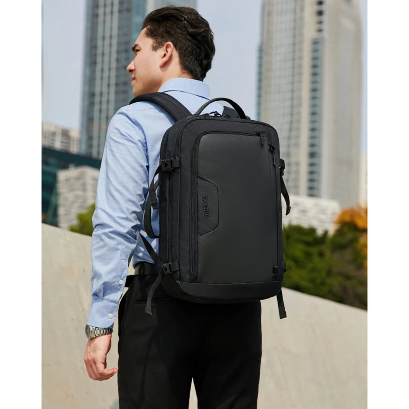 ARCTIC HUNTER B00187 Multifunctional Laptop Backpack for 15.6" Waterproof - Black