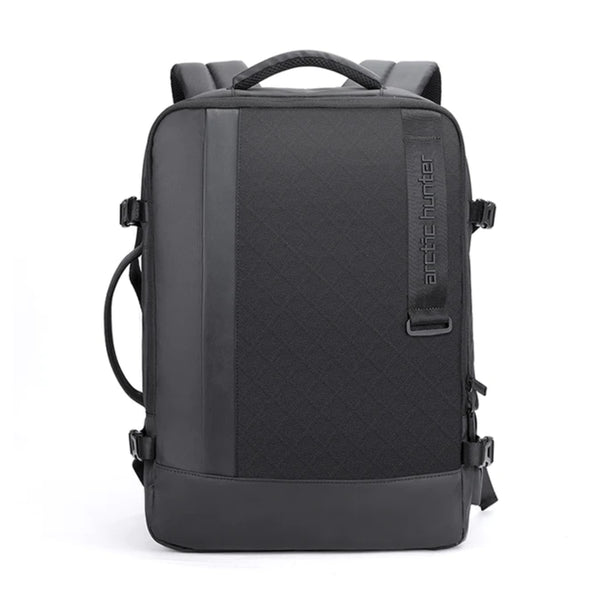 ARCTIC HUNTER B00351 Business Travel Backpack Bag 15.6" Laptop Multifunctional Water Resistant With USB Port - Black