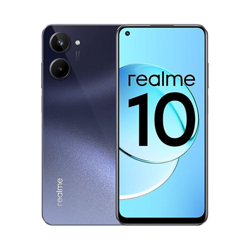 Realme 10 4G, 8GB RAM, 256GB, Super AMOLED, 50MP Camera - Rush Black