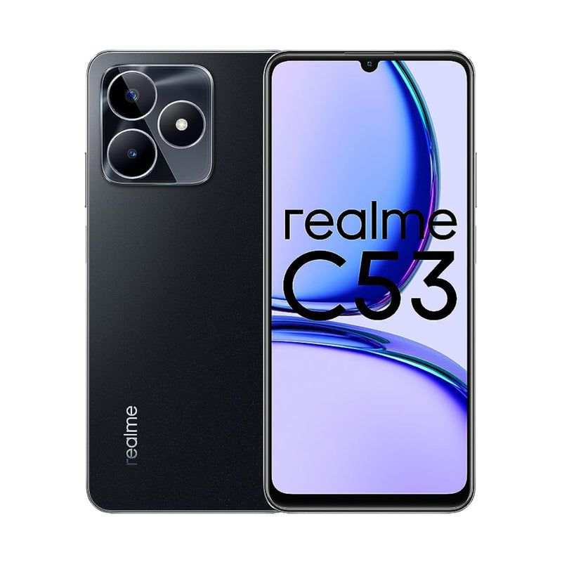Realme C53 4G, 6GB RAM, 128GB, 90Hz Display, 50MP Camera - Mighty Black