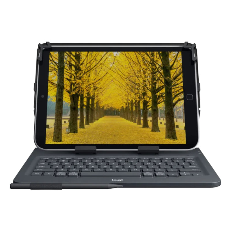 Logitech UNIVERSAL FOLIO Keyboard case with Bluetooth for 9-10 inch Apple, Android, Windows tablets - Black