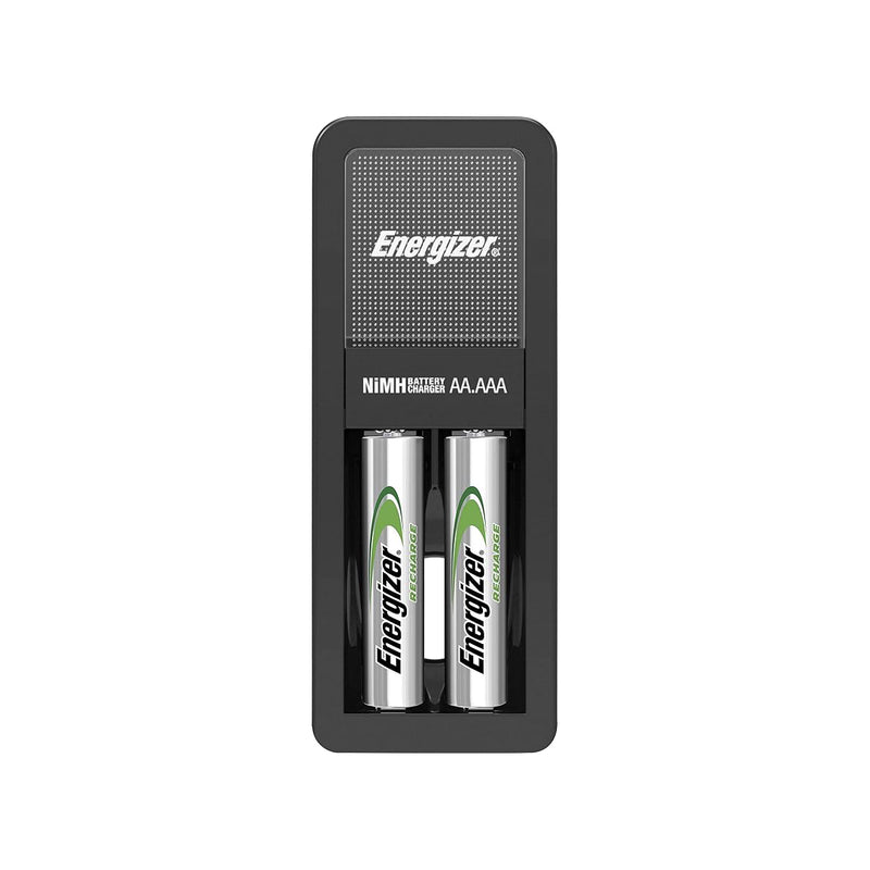 Energizer Mini Recharge Charger, plus Rechargeble Battery, Size AAA, Pack of 2 Blister Card, 700 mAh