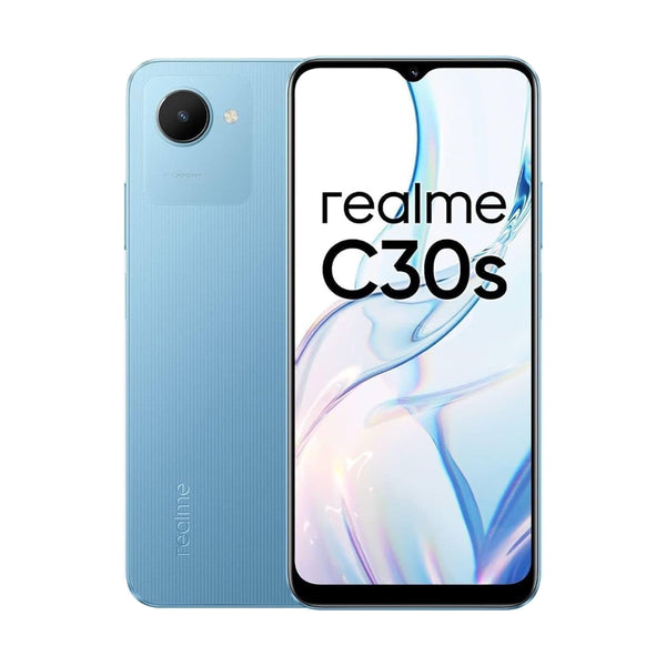 Realme C30s Dual SIM 4G, 2GB RAM, 32GB, 5000 mAh - Stripe Blue