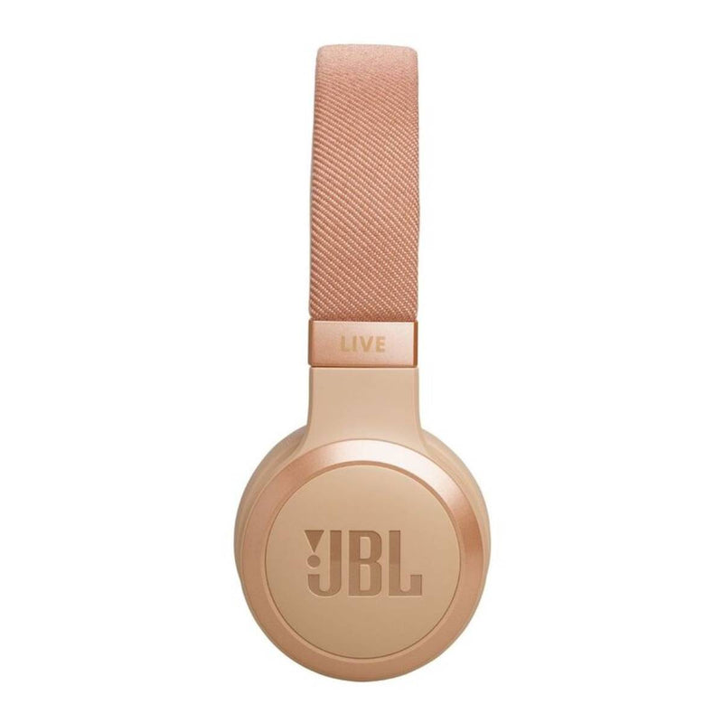 JBL Live 670NC Wireless On-Ear Headphones With True Adaptive Noise Cancelling- Sandstone