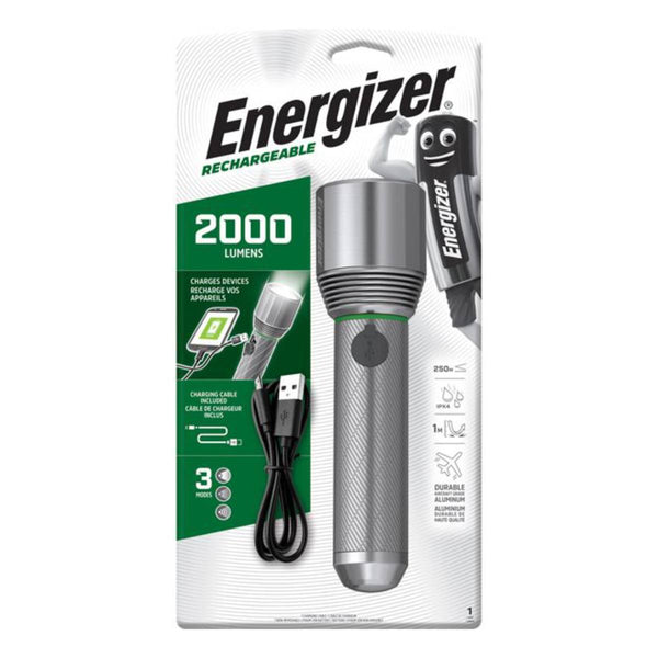 Energizer Rechargeable Metal Light 2000 Lumens