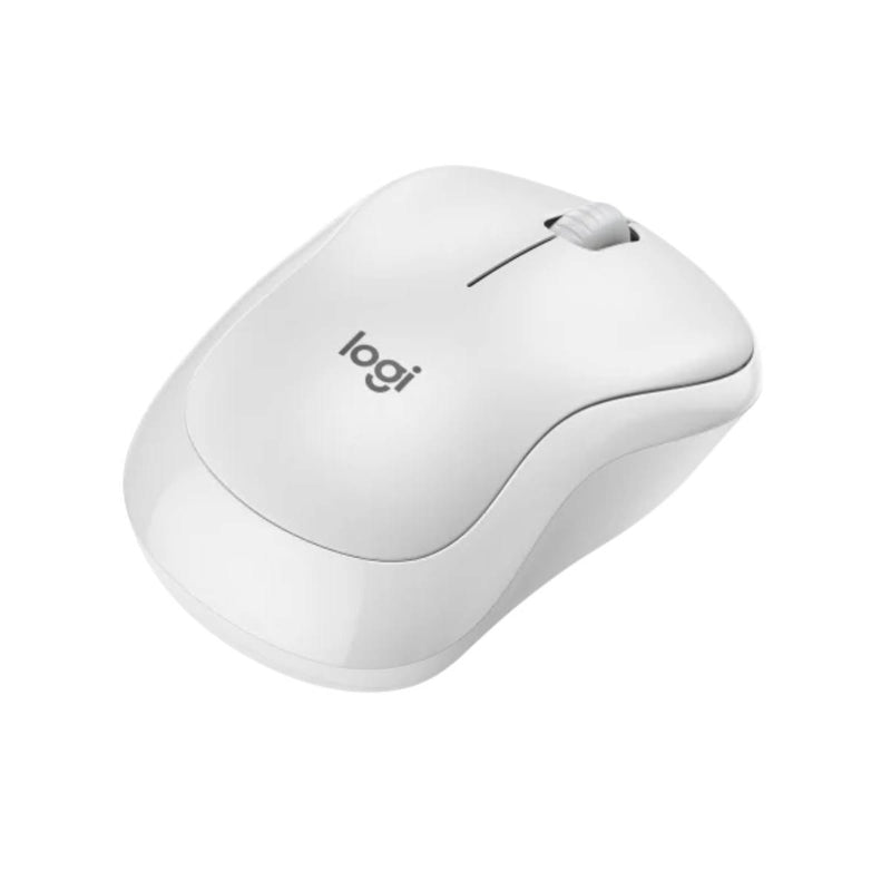Logitech M240 Silent Mouse with comfortable shape and silent clicking - Off White