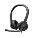 Logitech H390 USB Computer Headset With Enhanced Digital Audio And In-Line Controls - Black