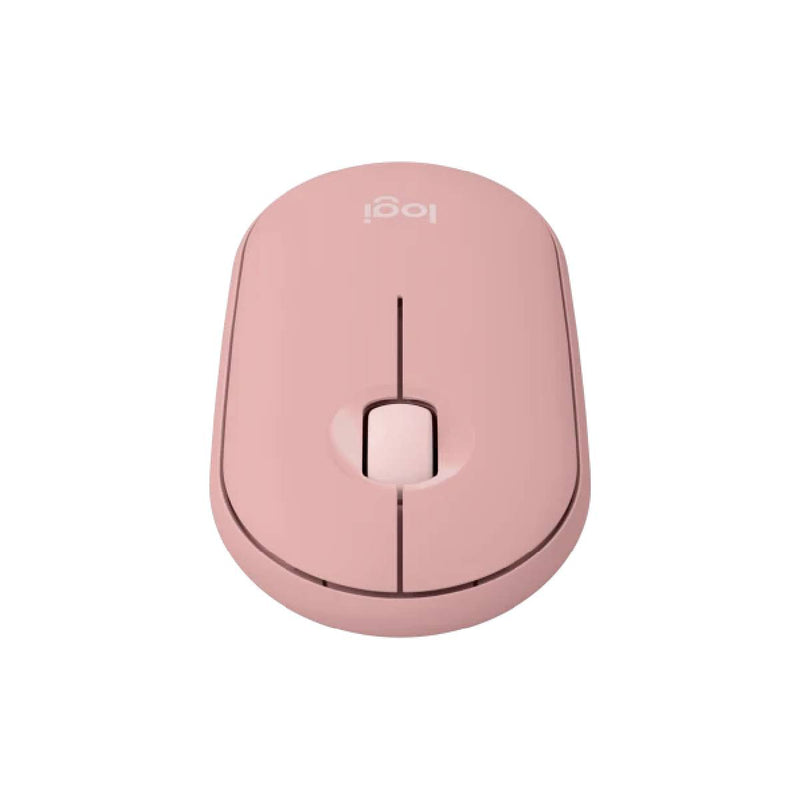 Logitech Pebble2 M350s  Modern, Slim, and Silent Wireless and Bluetooth Mouse - Tonal Rose