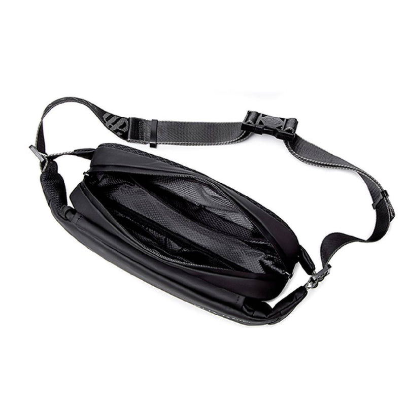 ARCTIC HUNTER YB00029 Casual Sling Chest Sport Crossbody Waist Waterproof Bag - Black