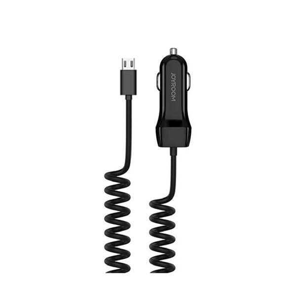 Joyroom Car Adapter - 2.1a - Included Iphone Cable - Black