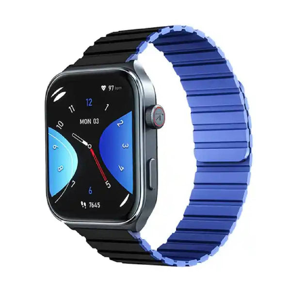 Kieslect KS2 Calling, 2.01 Inch, Amoled, 3ATM Smart Watch (Double Strap Protector) -Midinght Blue