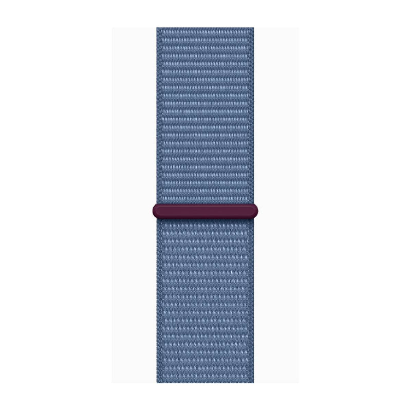 Apple Watch Series 9 45mm (S/L), GPS, Titanium Case With Winter Blue Sport Loop - Silver