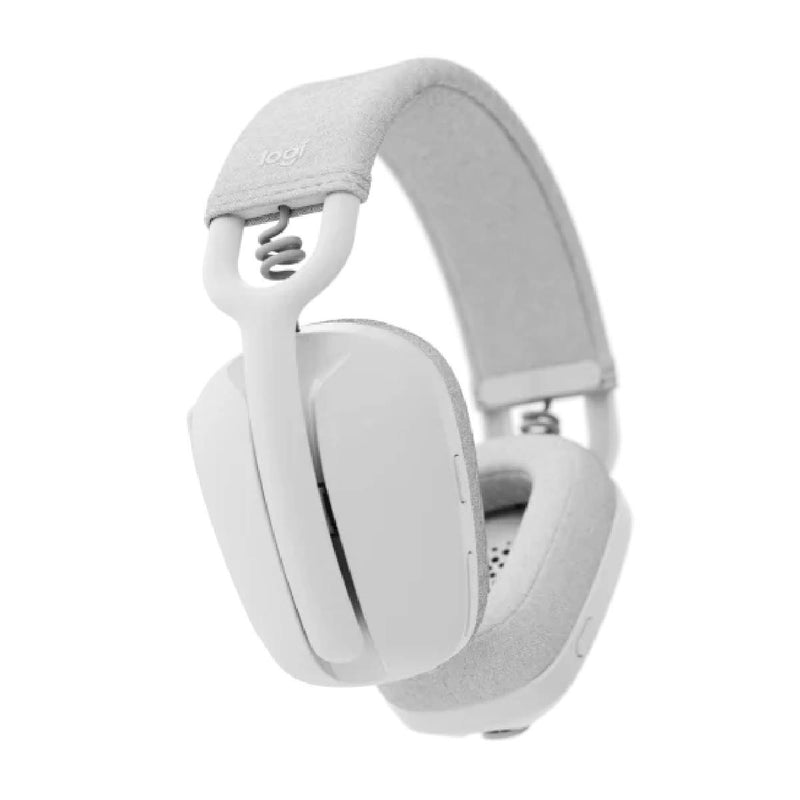 Logitech ZONE VIBE 100 Lightweight, wireless headphones — professional enough for the office, perfect for working from home - White