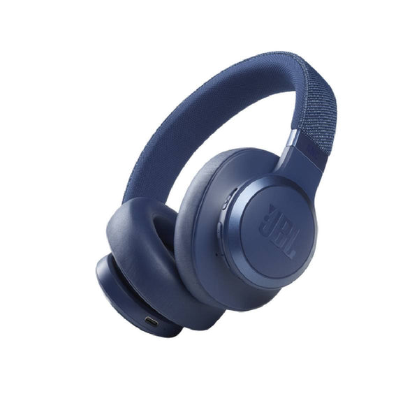 JBL Live 660NC Noise-Canceling Wireless Over-Ear Headphones - Blue