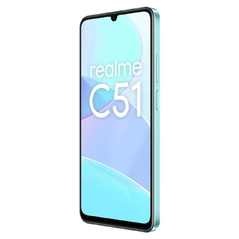 Realme C51 Dual SIM, 128GB, 4GB RAM, 4G LTE - Mint Green