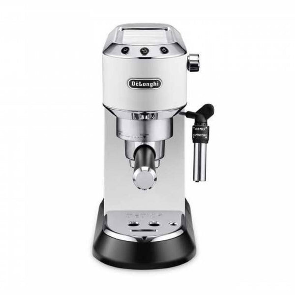 Delonghi Dedica Style Pump Espresso Coffee Machine, 15 Bar, EC 685.BK - White