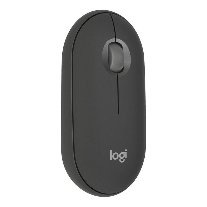 Logitech Pebble2 M350s  Modern, Slim, and Silent Wireless and Bluetooth Mouse - Black