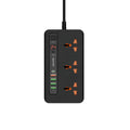Porodo Multi-Port Power HUB 4 USB-A and 1 USB-C 2m Ultimate Home & Office Kit