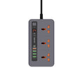 Porodo Multi-Port Power HUB 4 USB-A and 1 USB-C 2m Ultimate Home & Office Kit